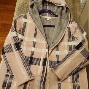 Plaid Hooded Coat